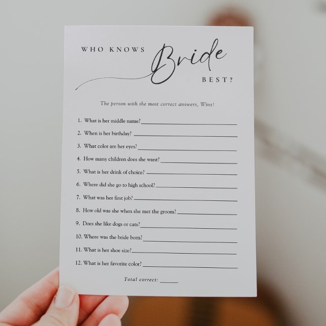 Minimaliste qui connaît Mariée meilleure carte de  (Créateur téléchargé)