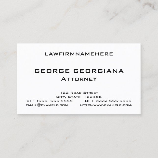 Minimaliste, simple Carte de visite (Devant)
