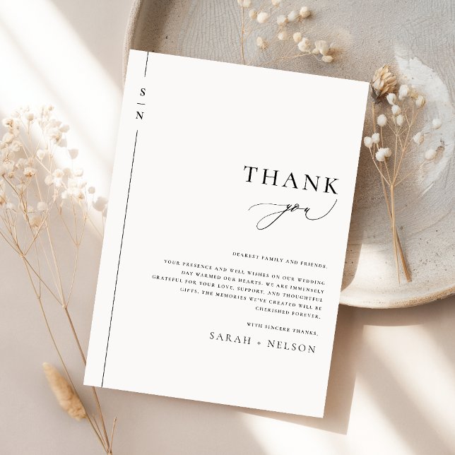 Minimaliste Simple Mariage Merci Cartes (Créateur téléchargé)