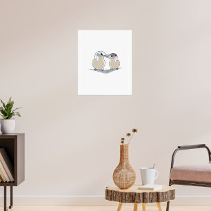 minimalistful Arctic Tern Love Poster