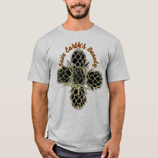 Minimalistic Artichoke Logo – Save Earth's Beauty T-Shirt