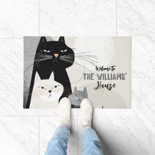 Minimalistic Bengal Cat Waterhog  Doormat