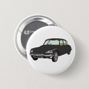 Minimalistic Black DS19 La Déesse Illustration 2 Inch Round Button