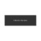 Minimalistic Black  Mini Business Card