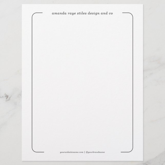 Minimalistic Branding Interior Design Studio Flyer (Front)