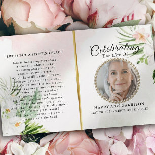 Minimalistic Budget Celebration of Life Program