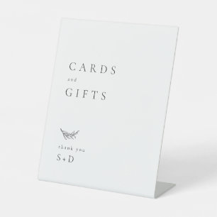 Minimalistic Cards and Gifts Wedding Sign