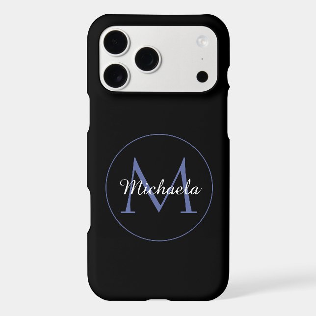 Minimalistic circle modern monogram initial name (Back)
