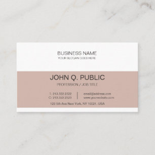 Minimalistic Company Elegant Harmonic Colours Plai Business Card