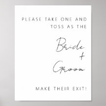 Minimalistic Confetti Exit Sign