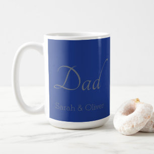 Minimalistic 'Dad' Mug with Child’s Names - Gift