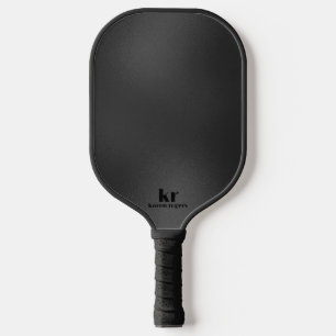 Minimalistic dark-gray Iridescent Texture Pickleball Paddle