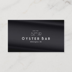 Minimalistic Deco Style   Black Pearl Business Card