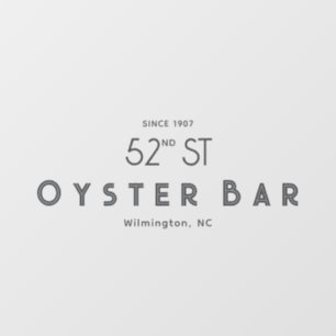 Minimalistic Deco Style   Gray  Window Cling