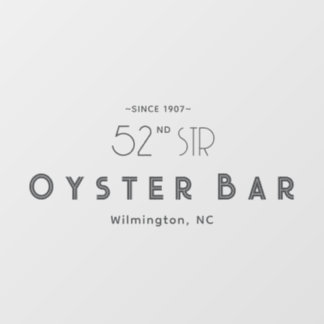 Minimalistic Deco Style | Gray  Window Cling