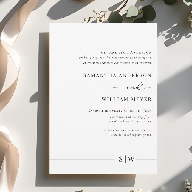 Minimalistic Design Invitation | Elegant & Modern  (Creator Uploaded)