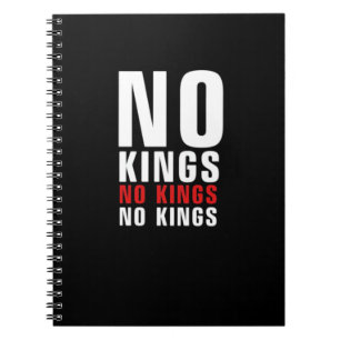 Minimalistic Design No Kings Rebellious No Kings G Notebook
