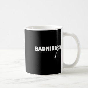 Minimalistic Dminton - Racquet Shuttle Dminton  Coffee Mug