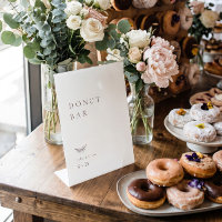 Minimalistic Doughnut Bar Wedding Sign
