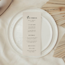Minimalistic Elegant Beige Script Wedding