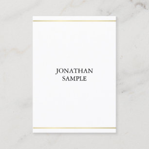 Minimalistic Elegant Gold Look Professional Design Business Card
