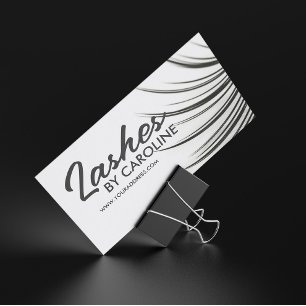 Minimalistic Eyelash Extensions Business Card