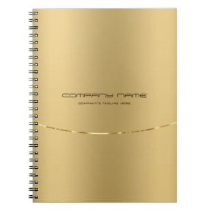 Minimalistic faux metallic gold texture background notebook