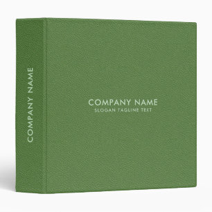 Minimalistic Forest Green Faux Leather Texture Binder