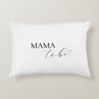 Minimalistic Gender Neutral Custom Mama/Dad to be Accent Pillow
