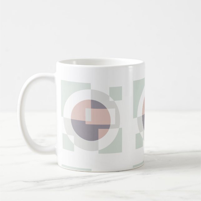 Minimalistic Geometric Coffee Mug (Left)