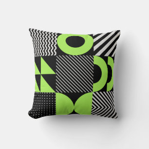 Minimalistic geometric, Scandinavian vintage patte Throw Pillow