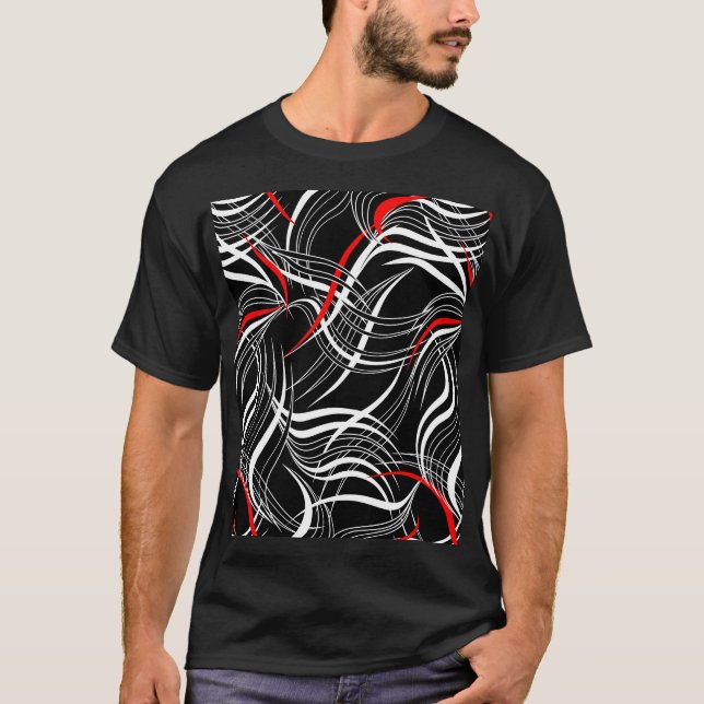 Minimalistic Geometric: Simple Artwork Pattern T-Shirt (Front)