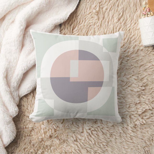 Minimalistic Geometric Throw Pillow (Blanket)