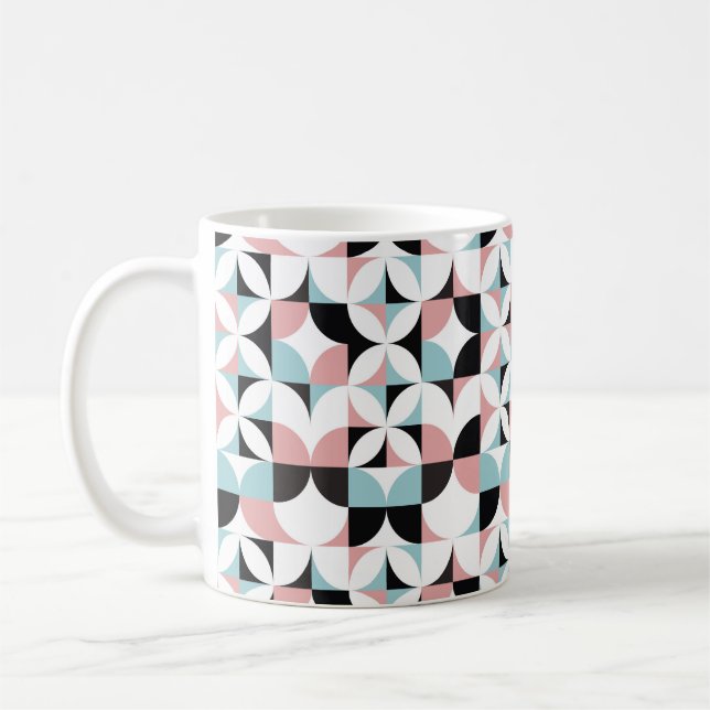 Minimalistic geometry, Scandinavian style artwork. Coffee Mug (Left)