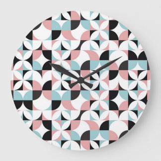 Minimalistic geometry, Scandinavian style artwork. Large Clock