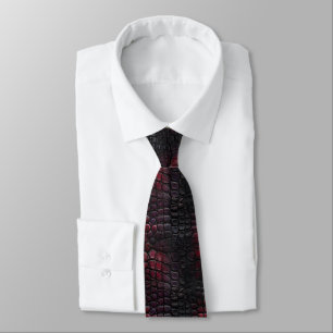 Minimalistic Gifts For Guys Crocodile Print  Tie