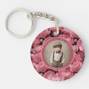 Minimalistic Gifts For Men Ranunculus Floral Keychain