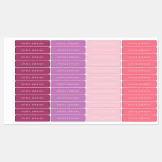 Minimalistic Kids Name Labels for Girls