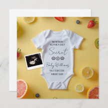 Minimalistic Lemmon Pregnancy Announcement