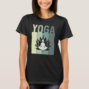 Minimalistic Lotus Flower Meditating Yoga T-Shirt