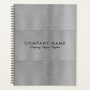 Minimalistic Luxury Metallic Silver Texture Planner