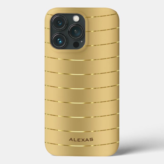 Minimalistic metallic gold background Case-Mate iP iPhone Case (Back)