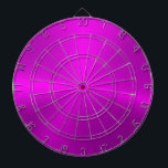 Minimalistic Metallic Hot Pink Texture Dartboard<br><div class="desc">Elegant metallic hot pink texture brushed aluminum look.
Minimalistic simple modern,  slick design.</div>