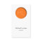 Minimalistic modern Business Card orange circle