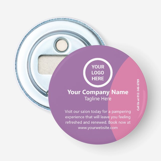 Minimalistic Modern Custom Office Business Logo  Bottle Opener (Front)