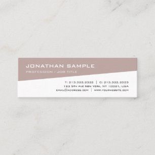 Minimalistic Modern Elegant Design Trendy Plain Mini Business Card