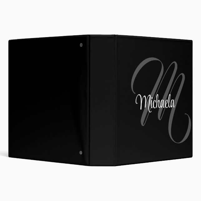 Minimalistic modern monogram initial name binder (Background)