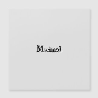 Minimalistic modern monogram name black grey