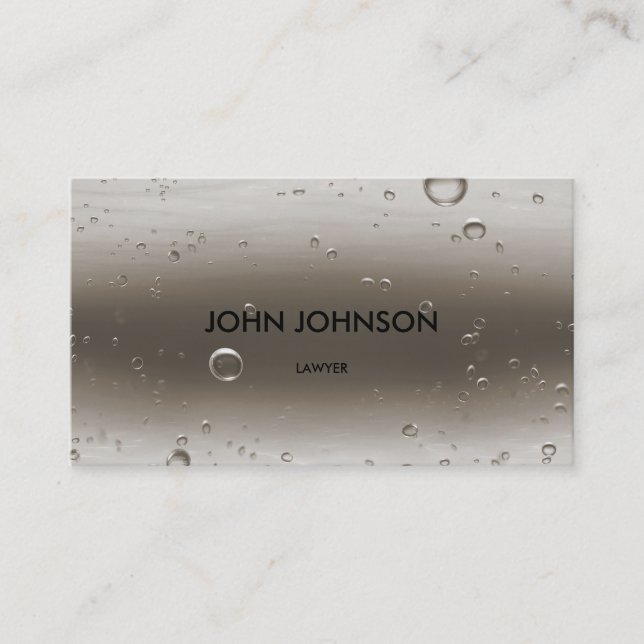 Minimalistic Modern Oxygen Vip Business Card (Front)