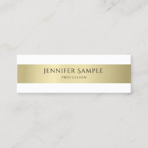 Minimalistic Modern Plain Professional Elegant Mini Business Card